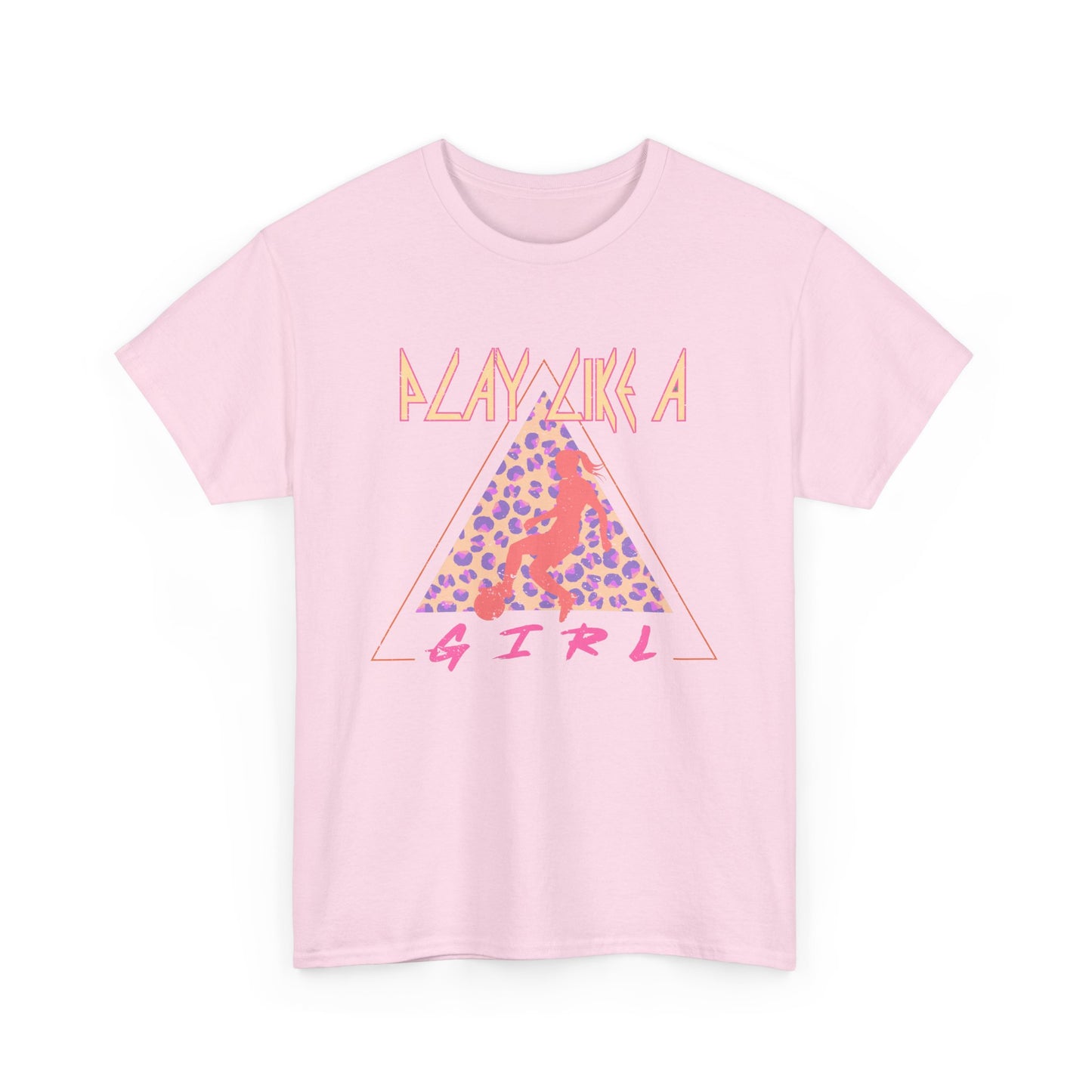 Play Like a Girl Soccer Cotton Tee - Retro Rocker