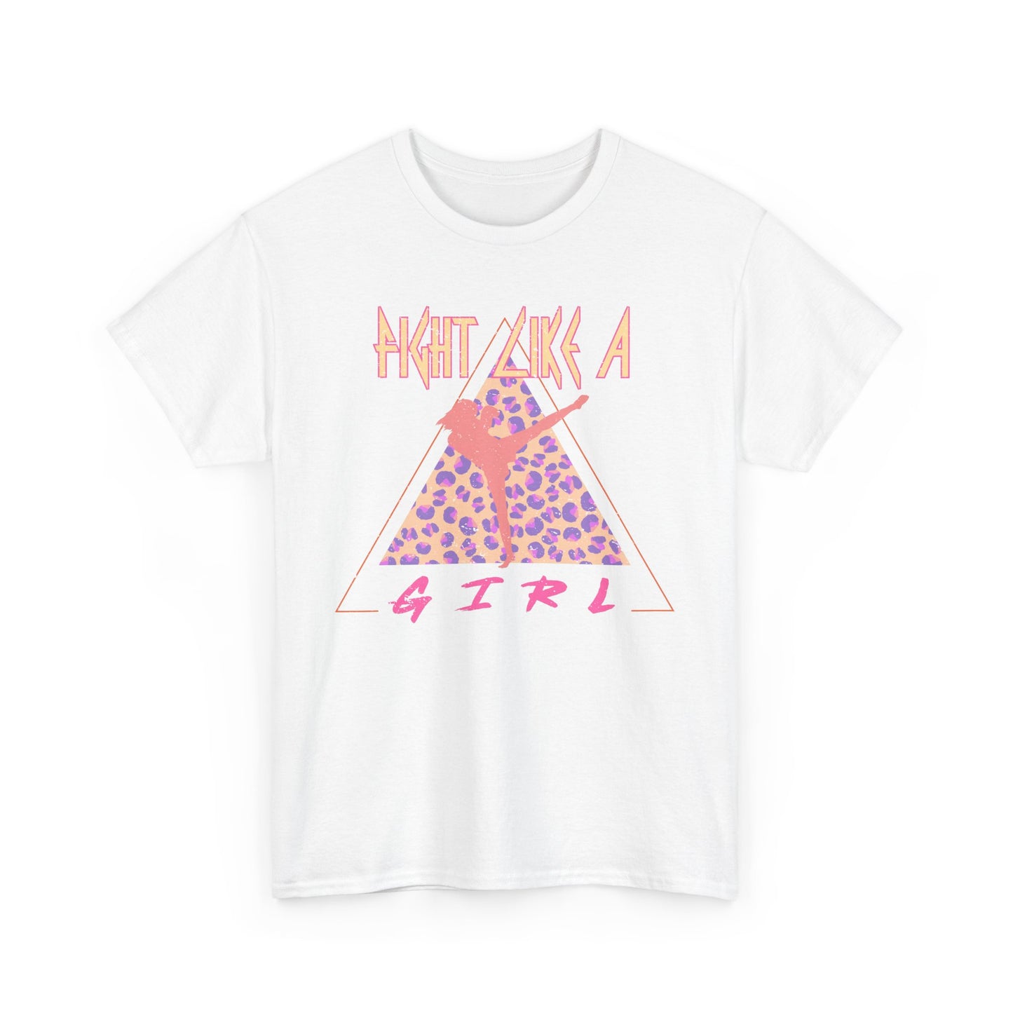 Fight Like a Girl Muay Thai Cotton Tee - Retro Rocker