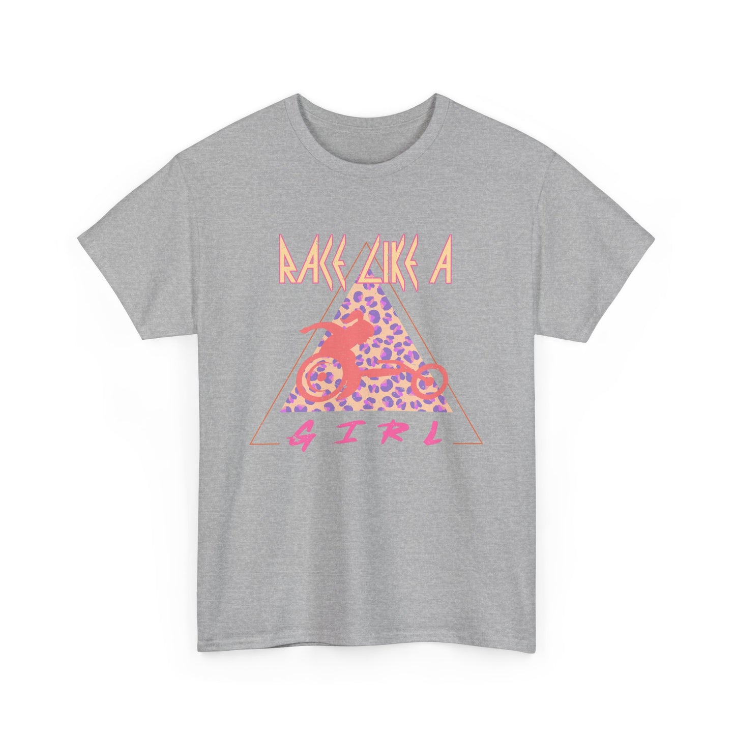 Race Like a Girl Wheelchair Racer Cotton Tee - Retro Rocker