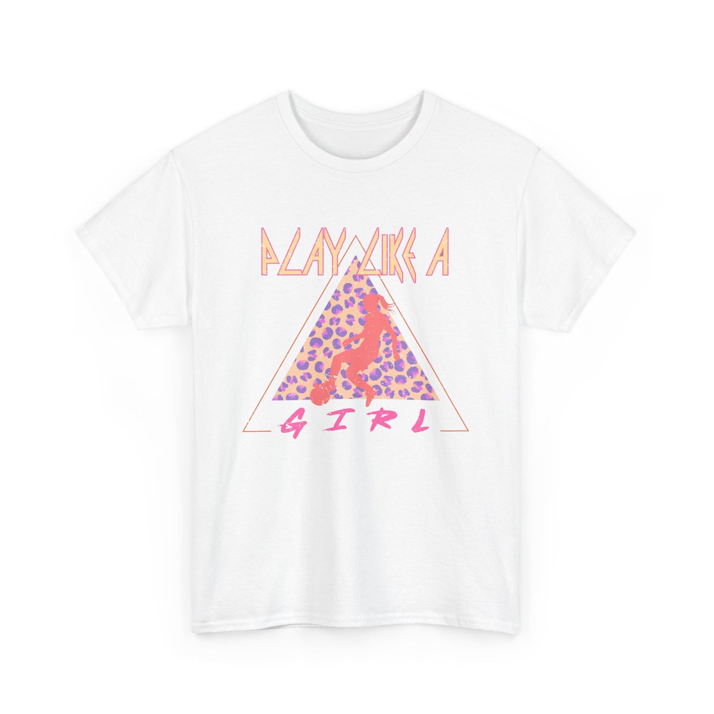 Play Like a Girl Soccer Cotton Tee - Retro Rocker