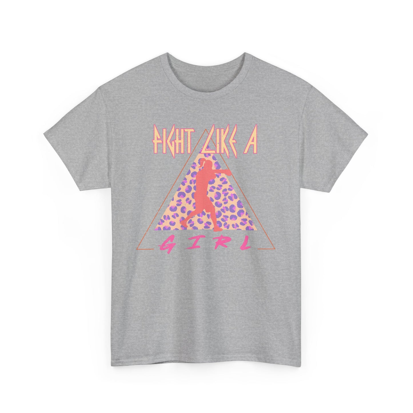 Fight Like a Girl Boxing Cotton Tee - Retro Rocker