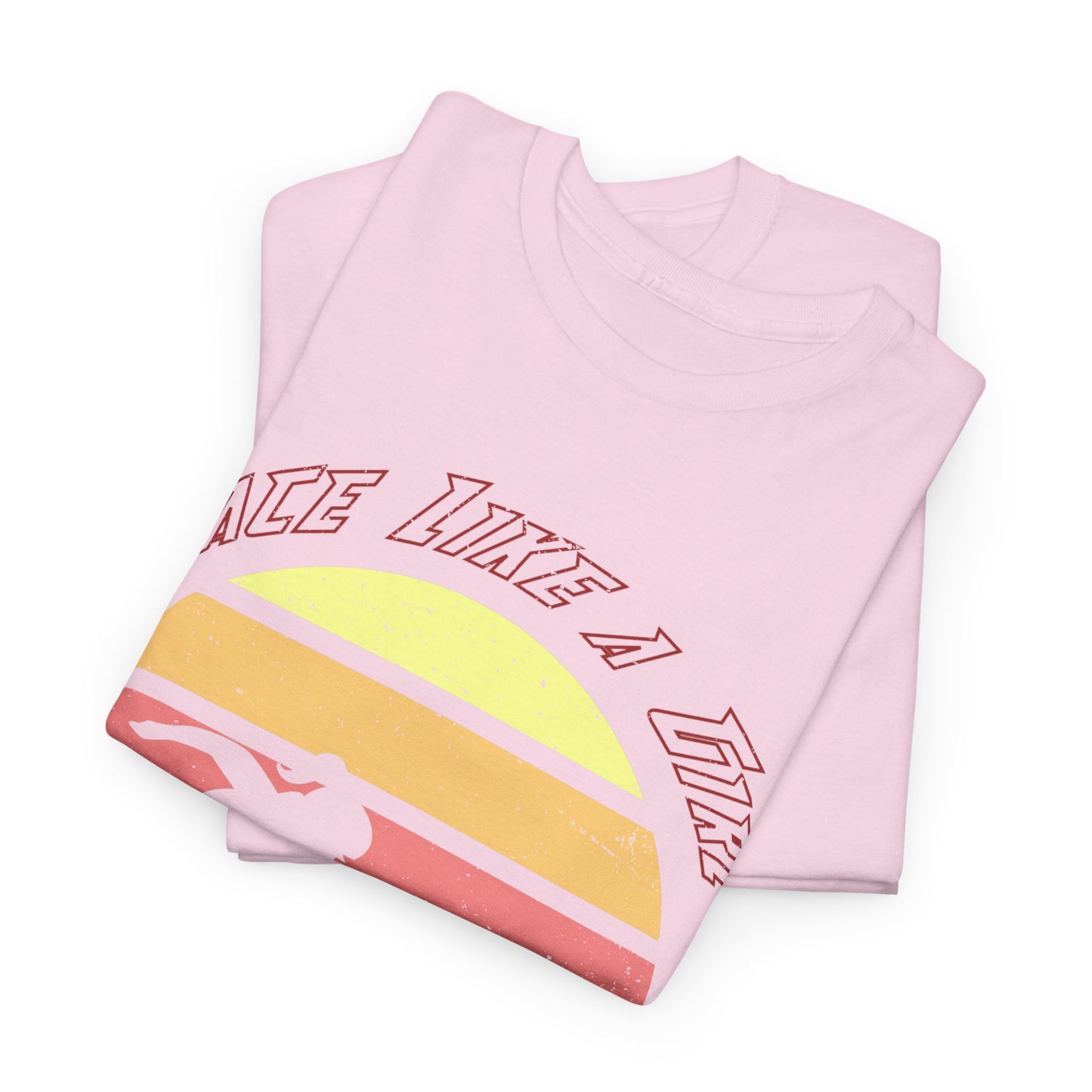 Race Like a Girl Wheelchair Racer Cotton Tee - Sundowner