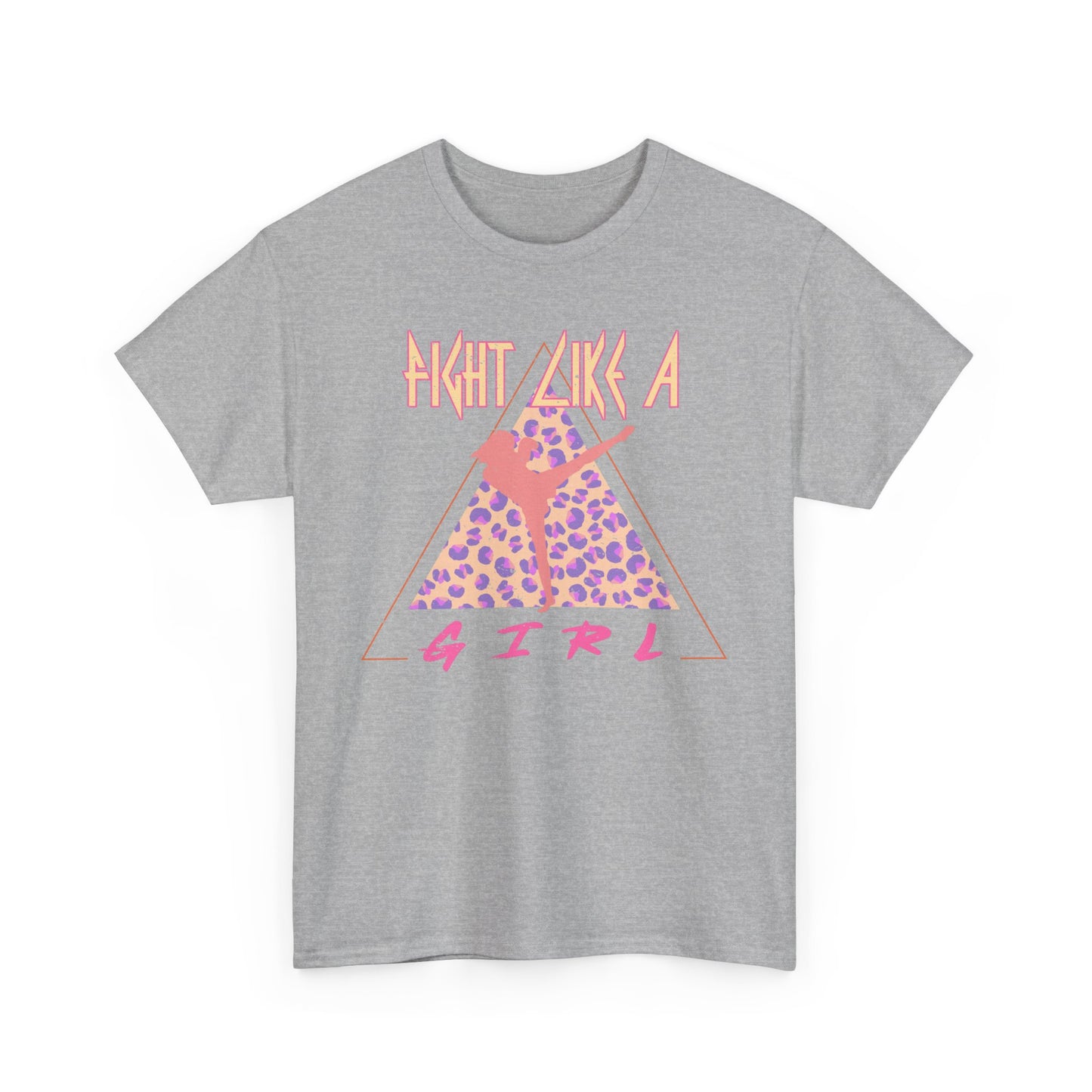 Fight Like a Girl Muay Thai Cotton Tee - Retro Rocker