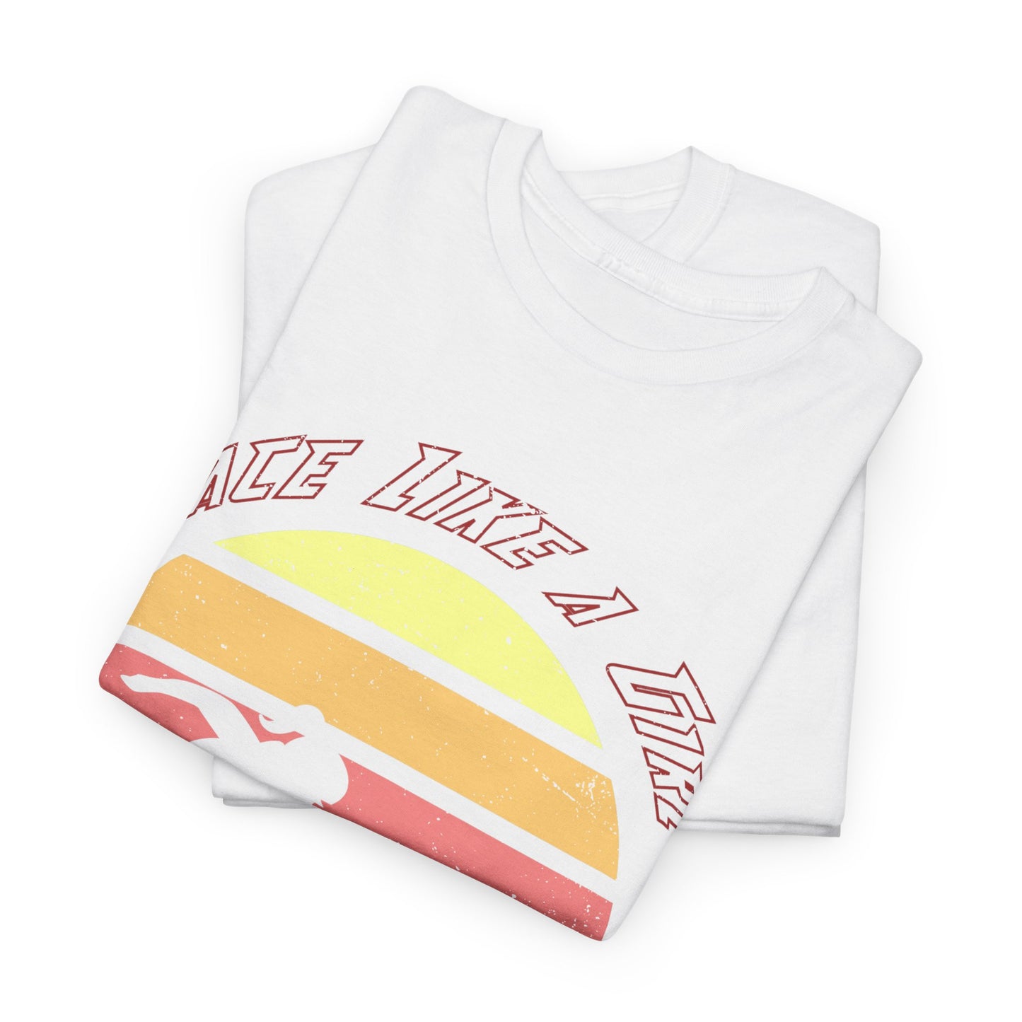 Race Like a Girl Wheelchair Racer Cotton Tee - Sundowner