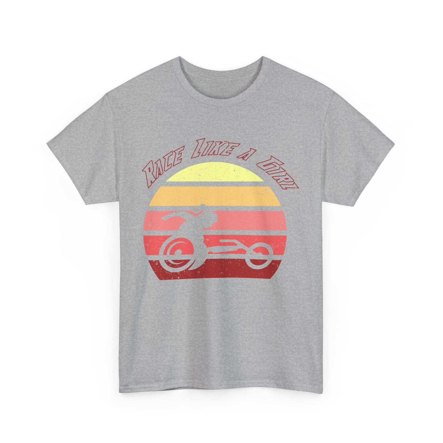 Race Like a Girl Wheelchair Racer Cotton Tee - Sundowner