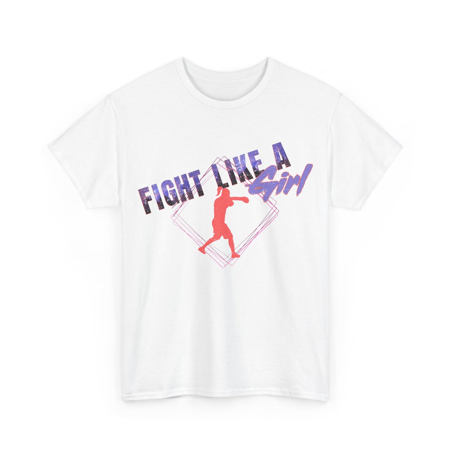 Fight Like A Girl Boxing Cotton Tee - City Lights