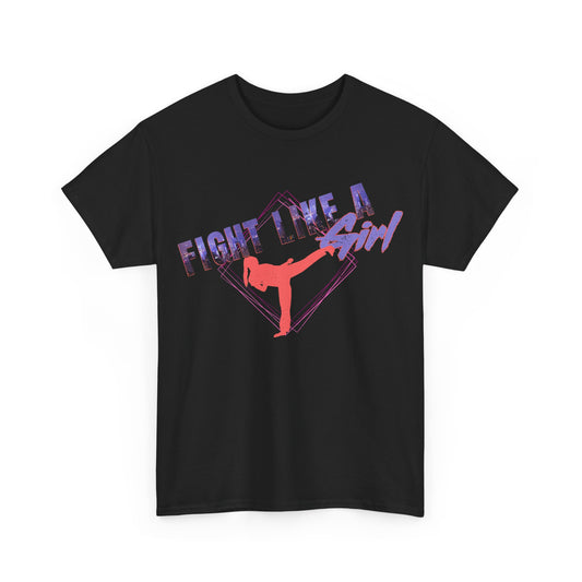 Fight Like a Girl Karate Cotton Tee - City Lights