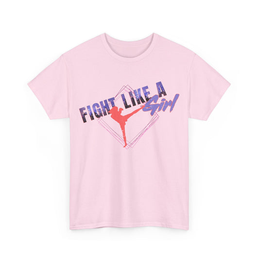 Fight Like a Girl Muay Thai Cotton Tee - City Lights