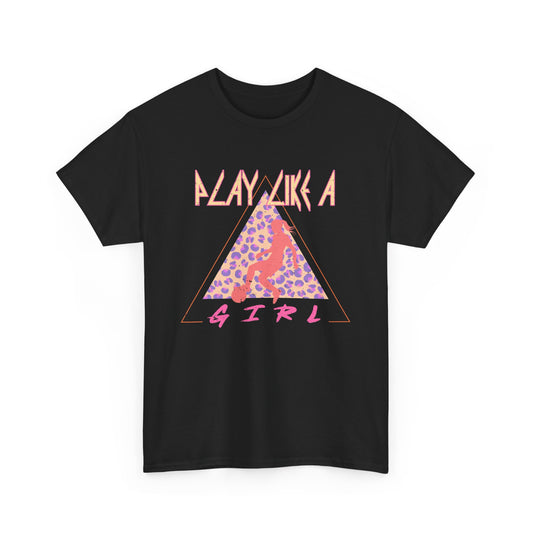 Play Like a Girl Soccer Cotton Tee - Retro Rocker