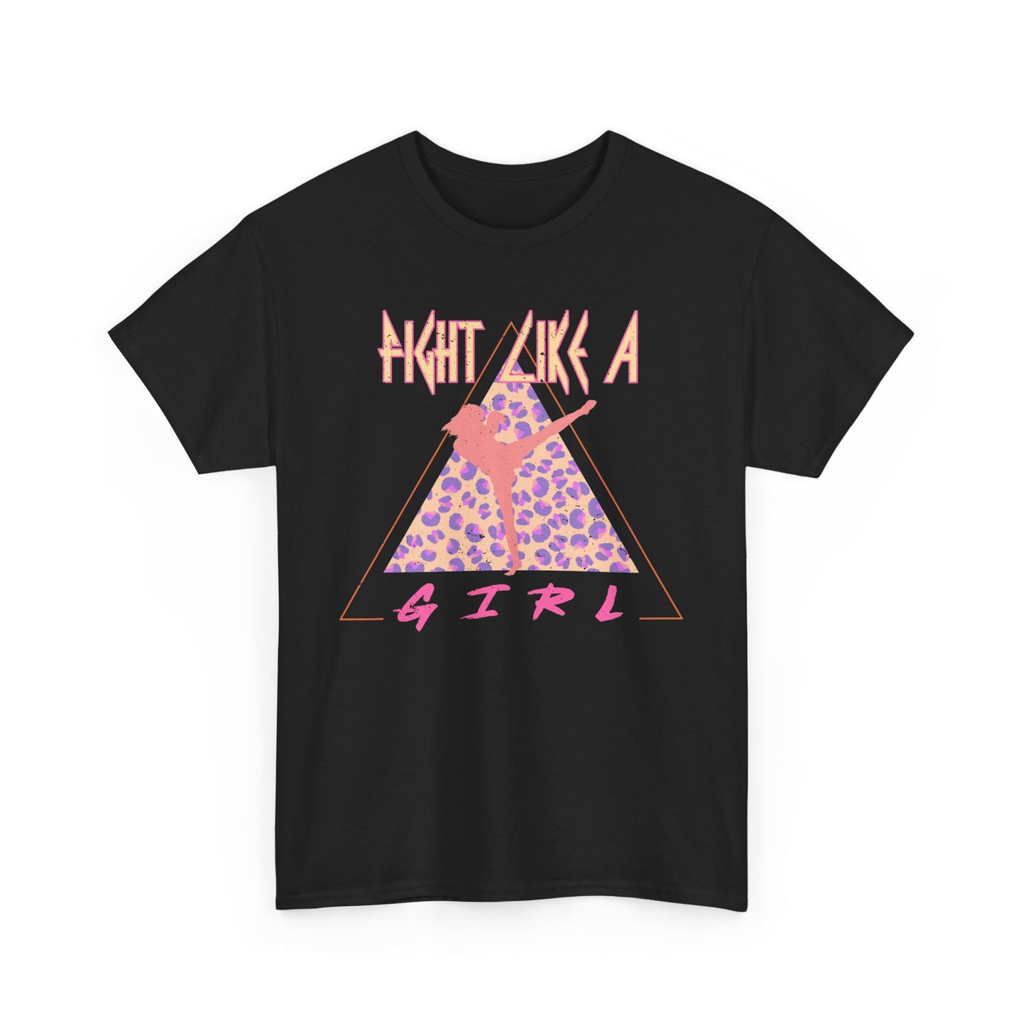 Fight Like a Girl Muay Thai Cotton Tee - Retro Rocker