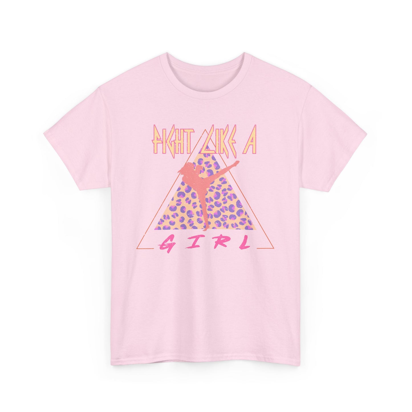 Fight Like a Girl Muay Thai Cotton Tee - Retro Rocker