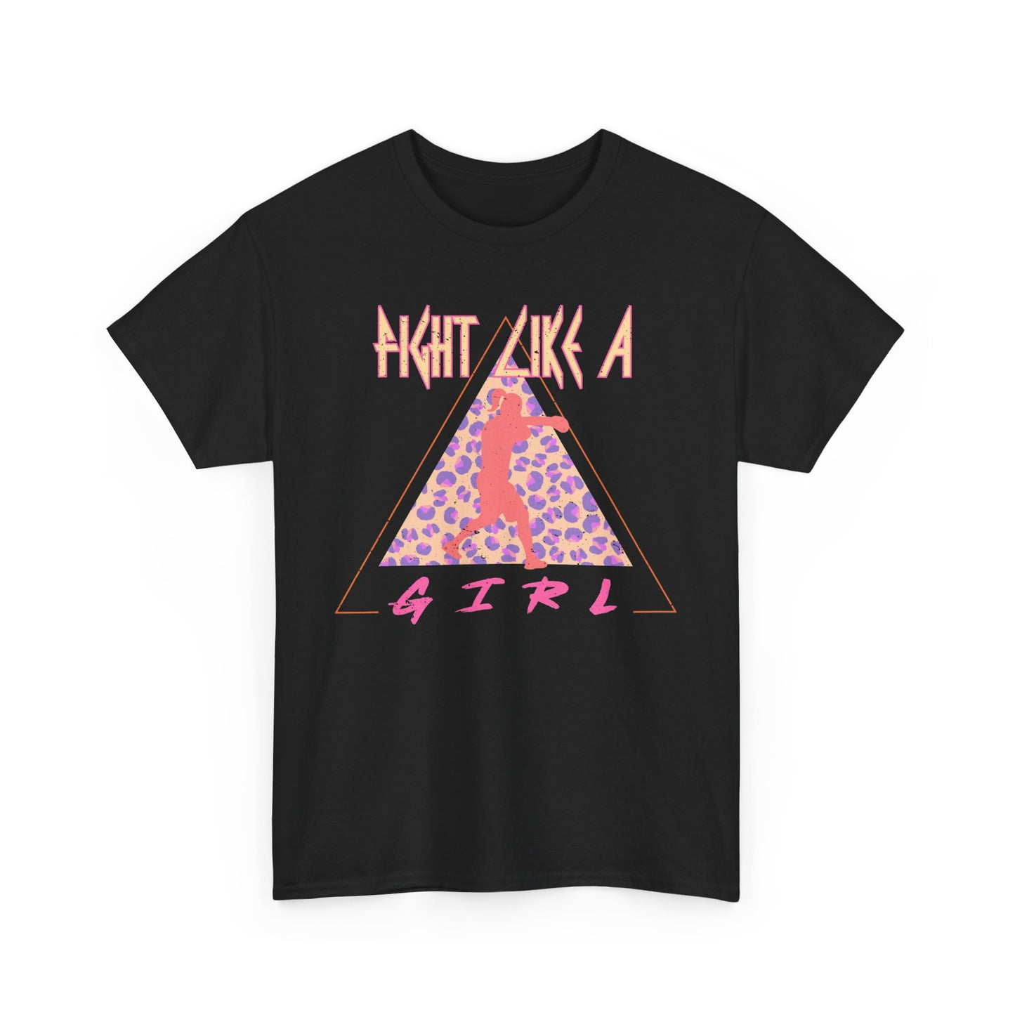 Fight Like a Girl Boxing Cotton Tee - Retro Rocker