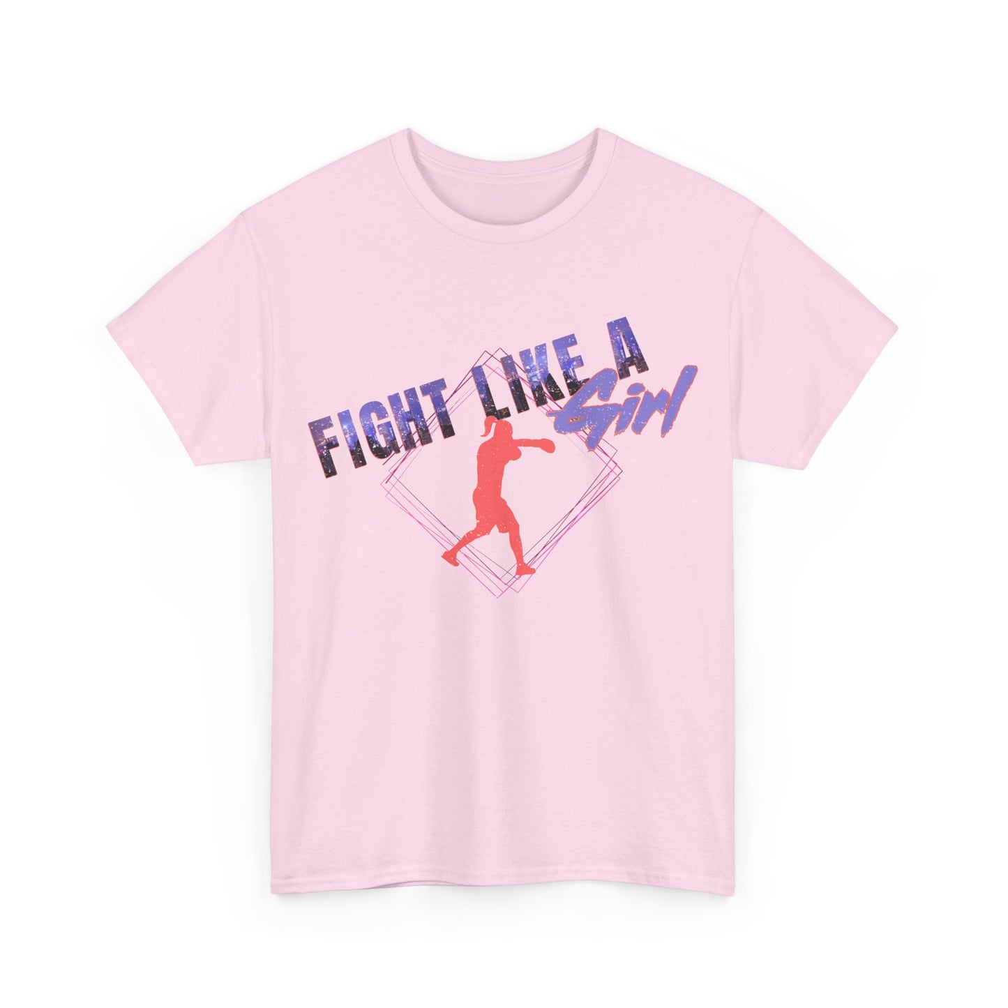 Fight Like A Girl Boxing Cotton Tee - City Lights