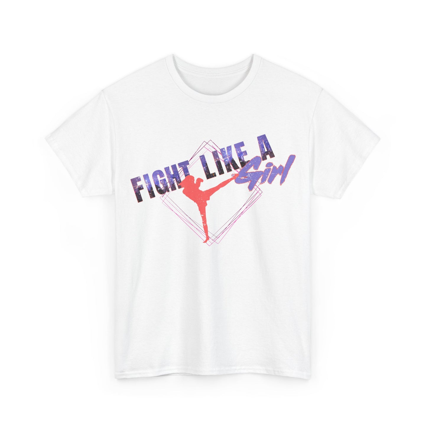 Fight Like a Girl Muay Thai Cotton Tee - City Lights