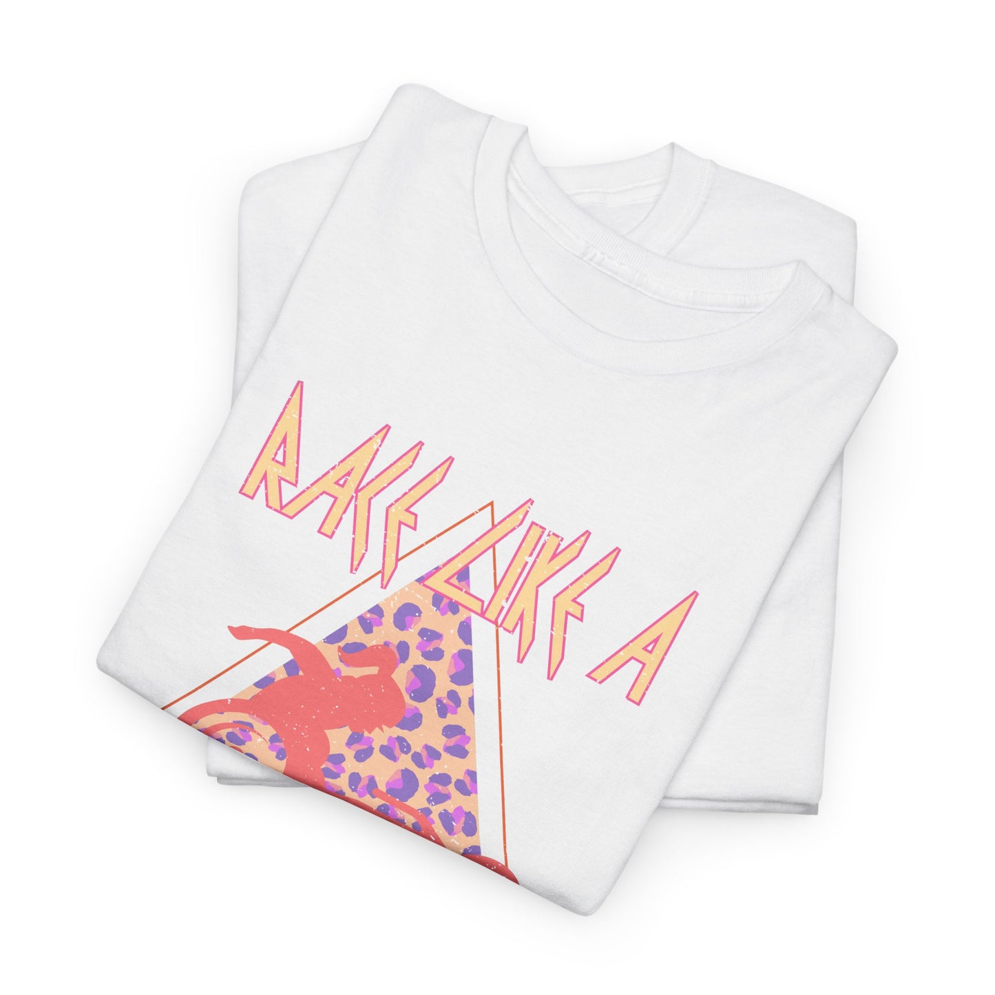 Race Like a Girl Wheelchair Racer Cotton Tee - Retro Rocker