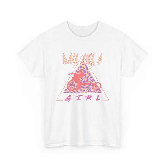 Race Like a Girl Wheelchair Racer Cotton Tee - Retro Rocker